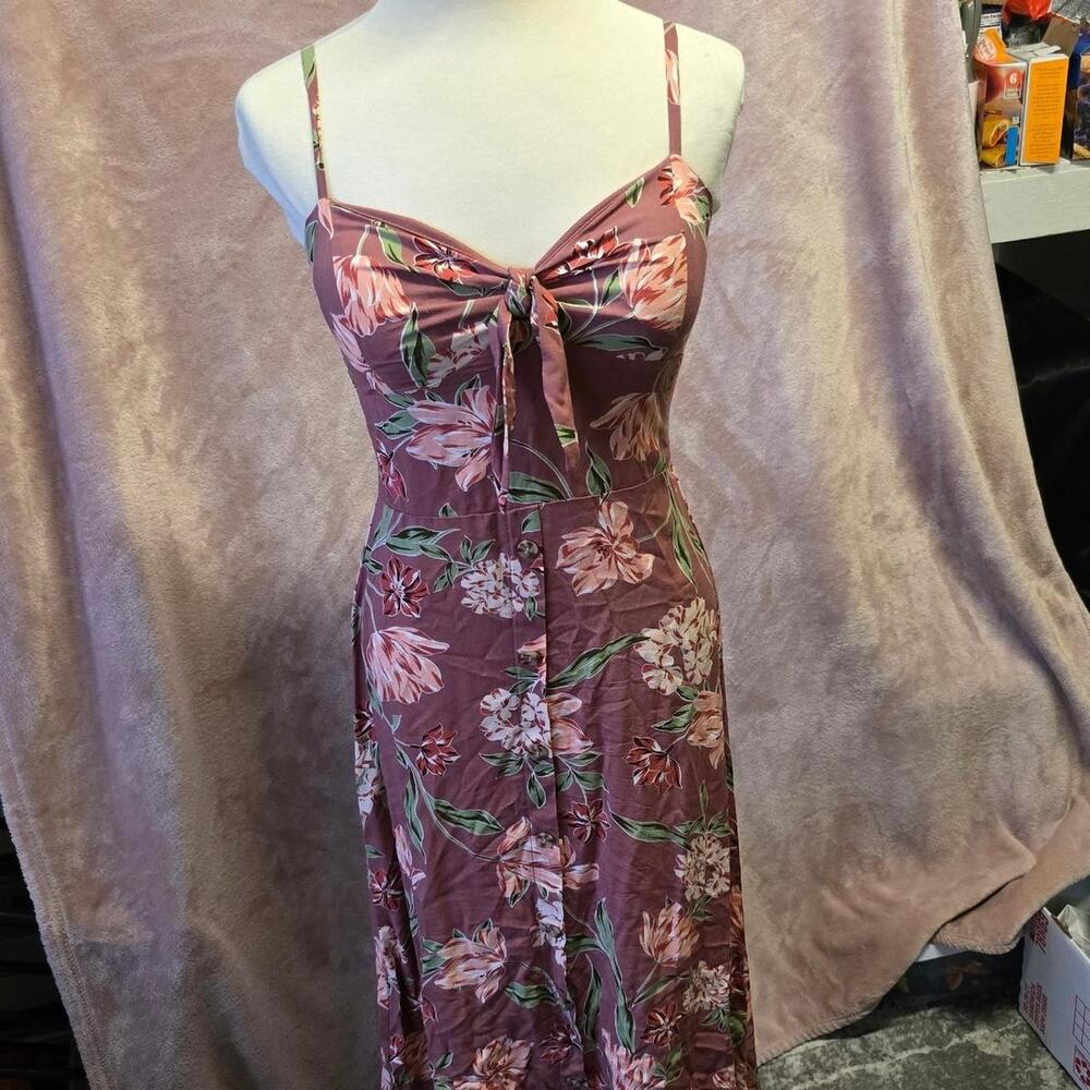Auw pink and brown floral
